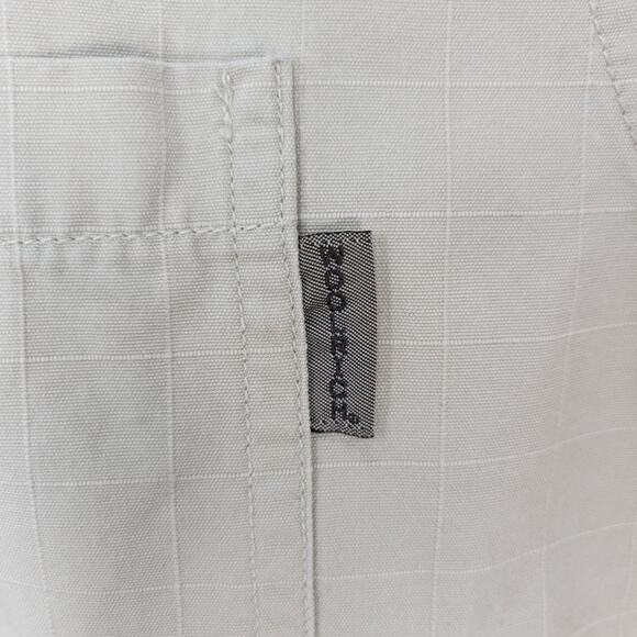 Woolrich Mens 2XL Long Sleeve Button Up British Tan #6040 Cotton Shirt Outdoors - Picture 8 of 12